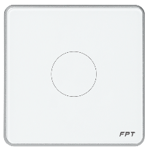 Công tắc cảm ứng 1 nút vuông Leto WiFi – Bluetooth Mesh