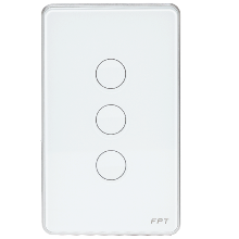 Công tắc cảm ứng 3 nút chữ nhật Athena