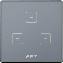 Công tắc cảm ứng 3 nút vuông Hera