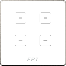 Công tắc cảm ứng 4 nút vuông Hera